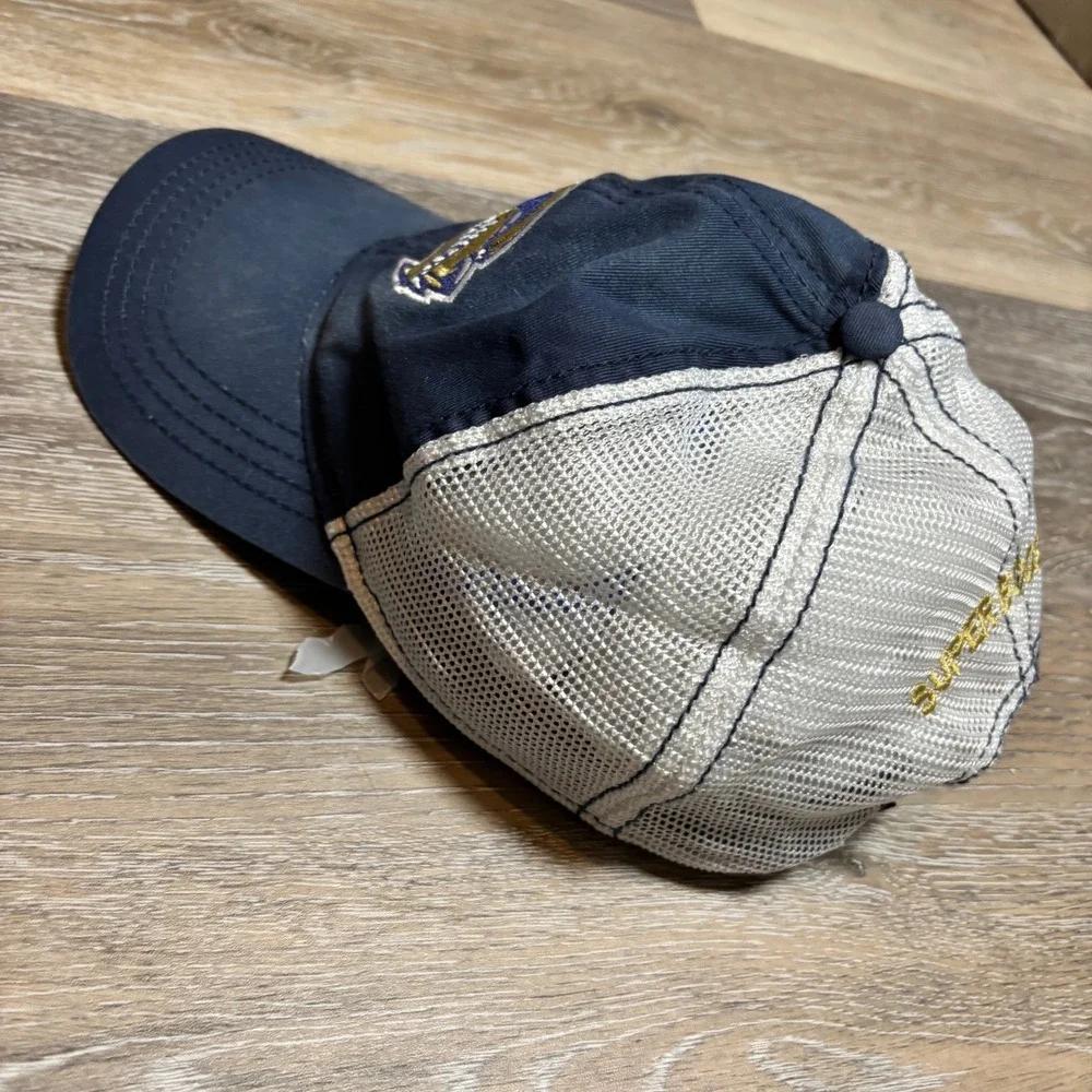 Nashville Predators Outdoor  Cap‎ Navy Blue White Super Booster Trucker Hat Snap